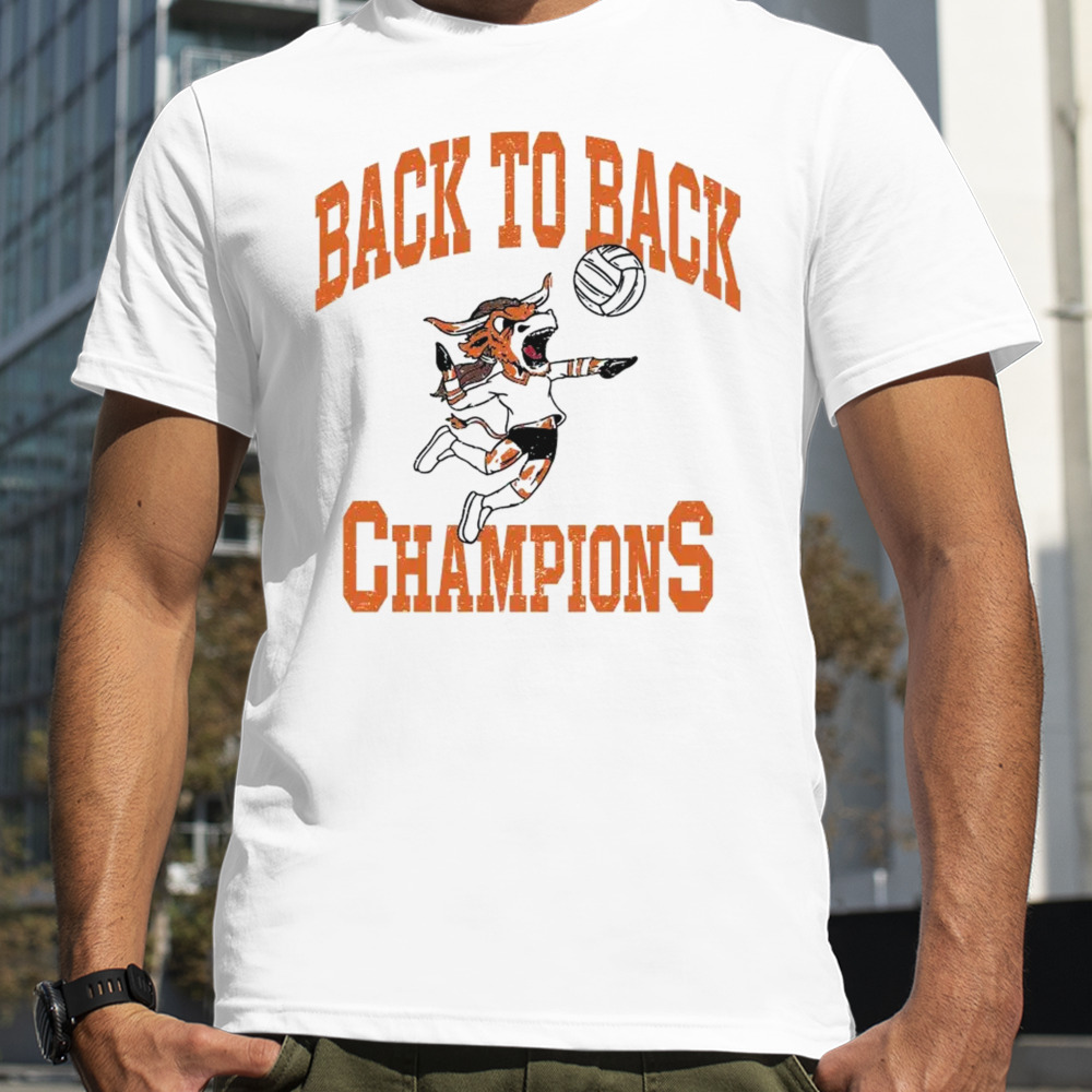 Texas Longhorns Volleyball Back To Back Champions T-Shirt