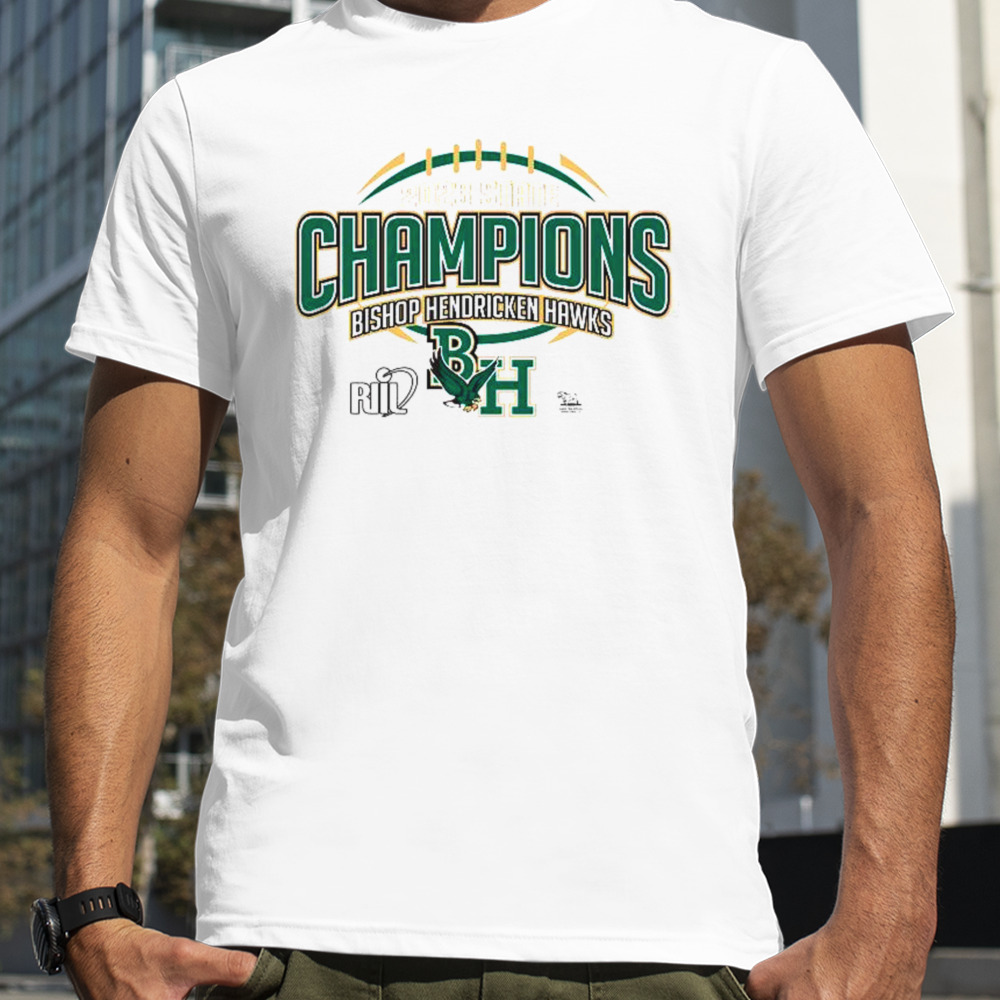 Bishop Hendricken Hawks Football 2023 State Champions Shirt