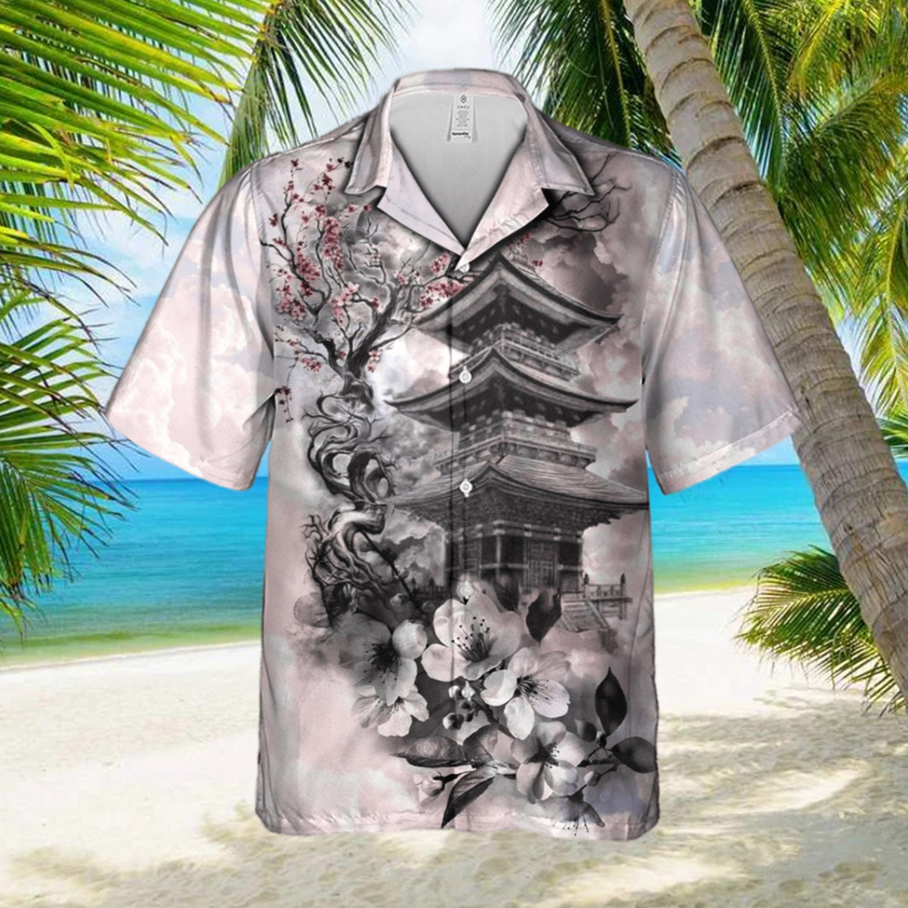 Cherry Blossoms In The Sky And Clouds In Japan Hawaiian Shirt Summer Gift For Men And Women - Limotees