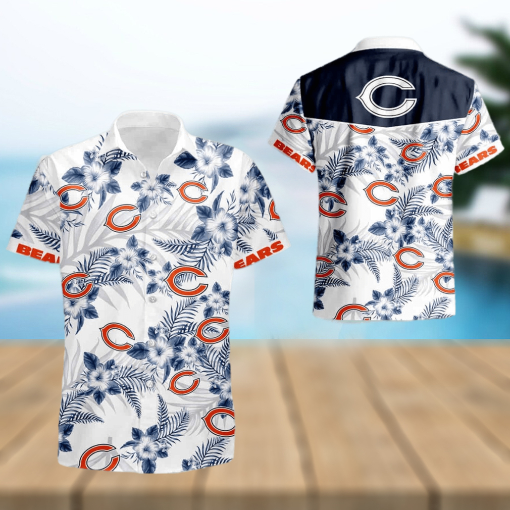 Chicago Bears Floral Hawaii Summer Hawaiian Shirt For Men And Women - Limotees