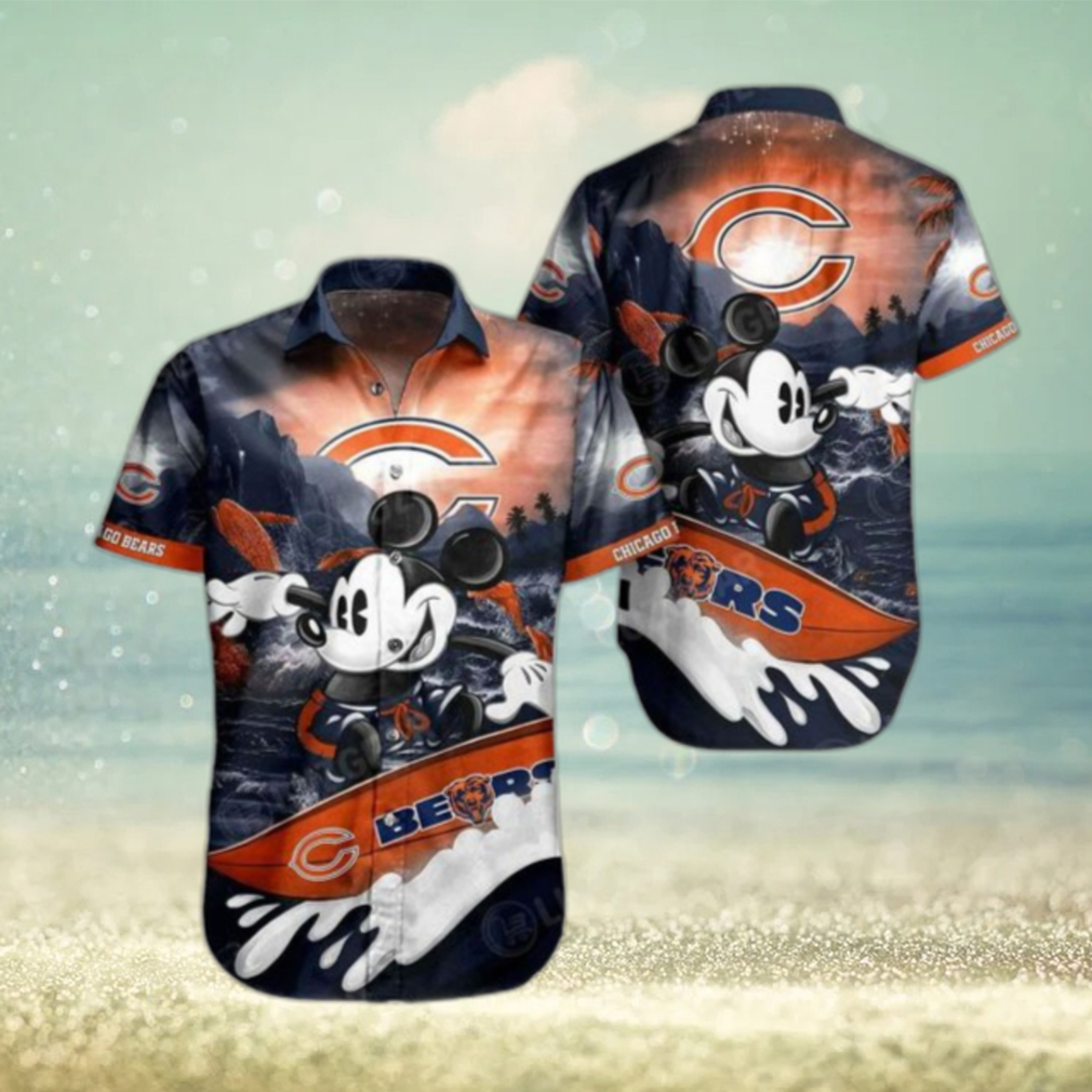 Chicago Bears NFL Hawaiian Shirt Mickey Graphic 3D Printed Gift For Fans - Limotees