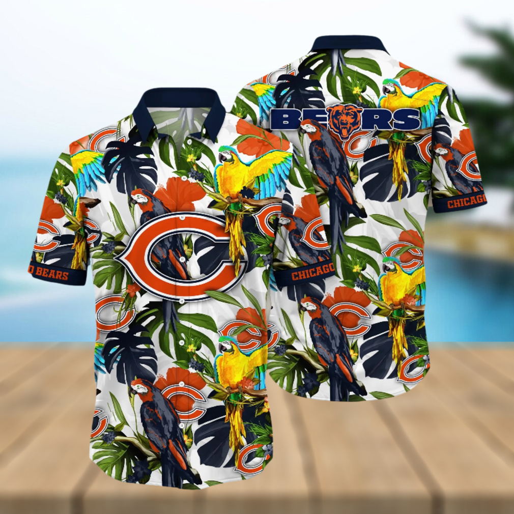 Chicago Bears NFL Hawaiian Shirt Starry Nightstime Aloha Shirt - Limotees