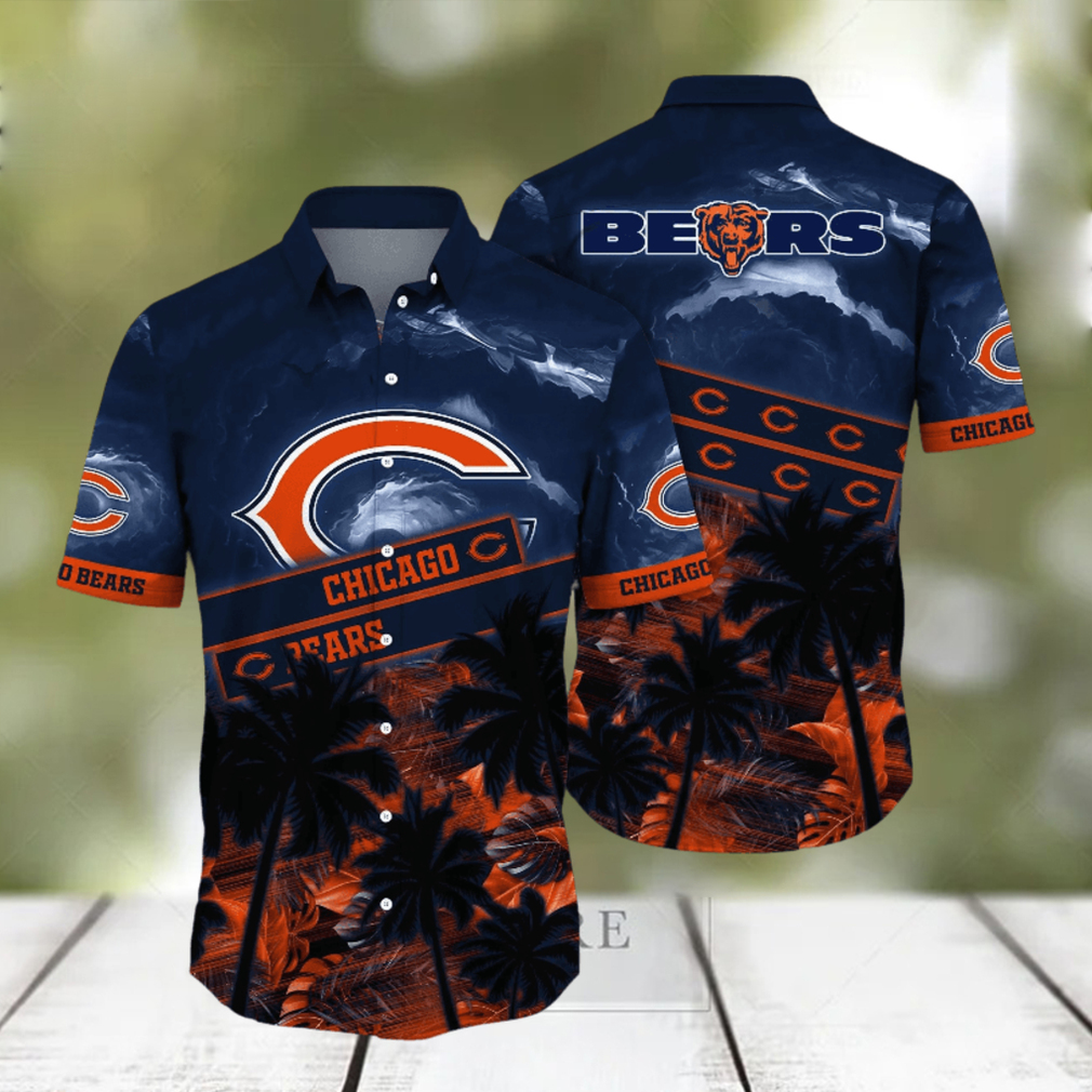 Chicago Bears NFL Hawaiian Shirt Sun Kissed Aloha Shirt - Limotees