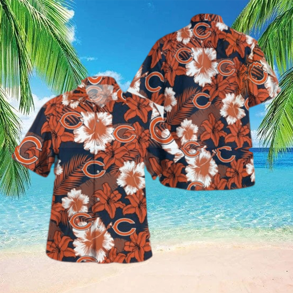 Chicago Bears Summer Flower Hawaiian Shirt - Limotees