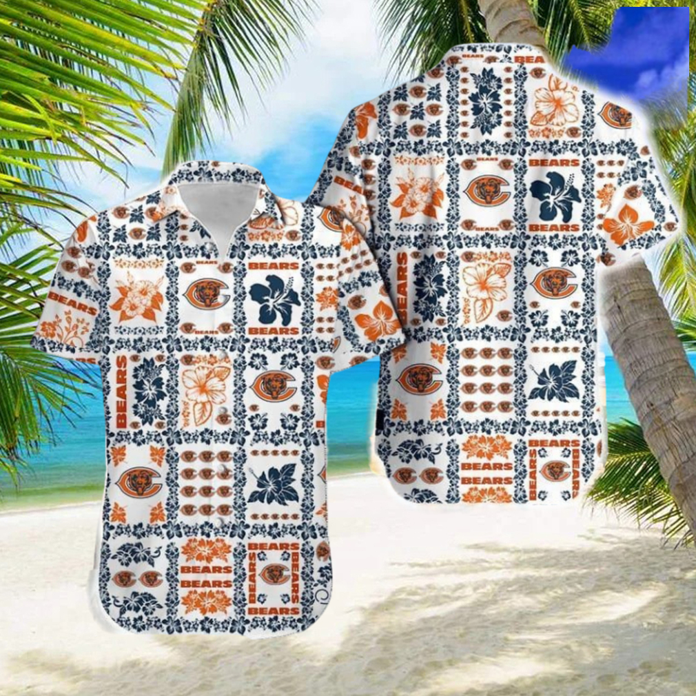 Chicago Bears Trendy Hawaiian Shirt And Short For Men Gift, Short Beach For Family Christmas - Limotees