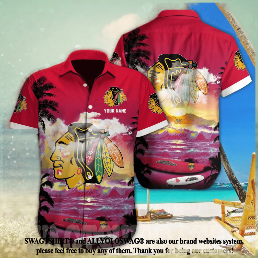 Chicago Blackhawks NHL Custom Full Printing Unisex Hawaiian Shirt - Limotees