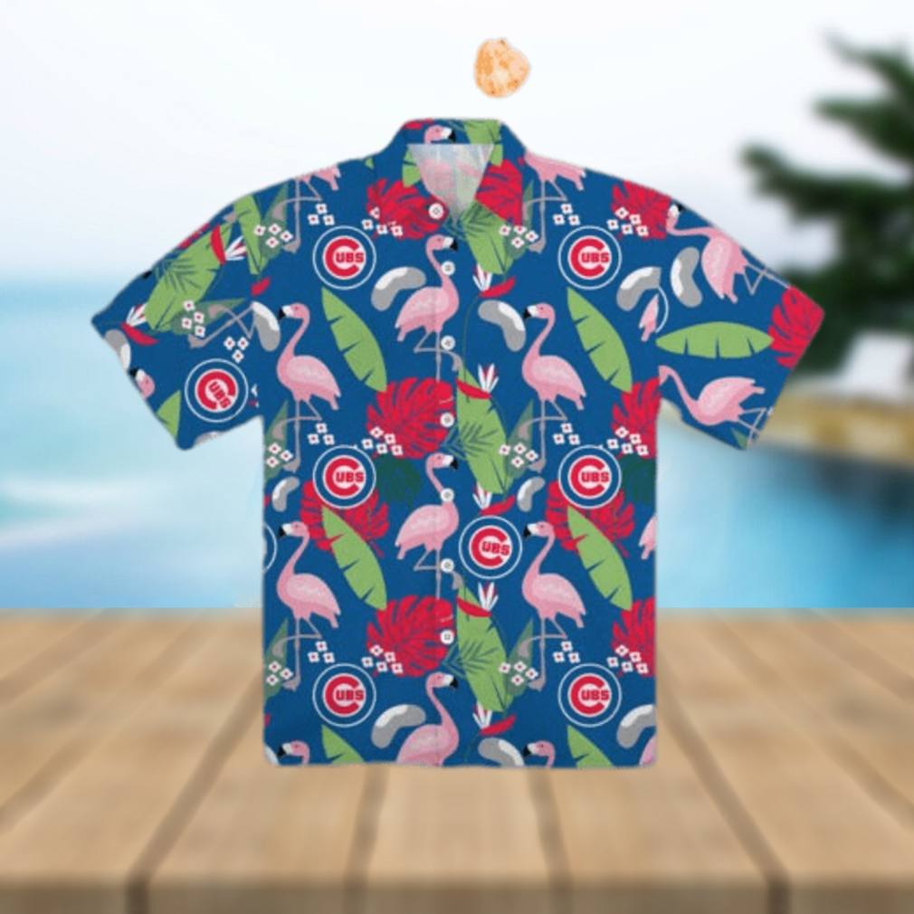 Chicago Cubs Floral Hawaiian Shirt - Limotees