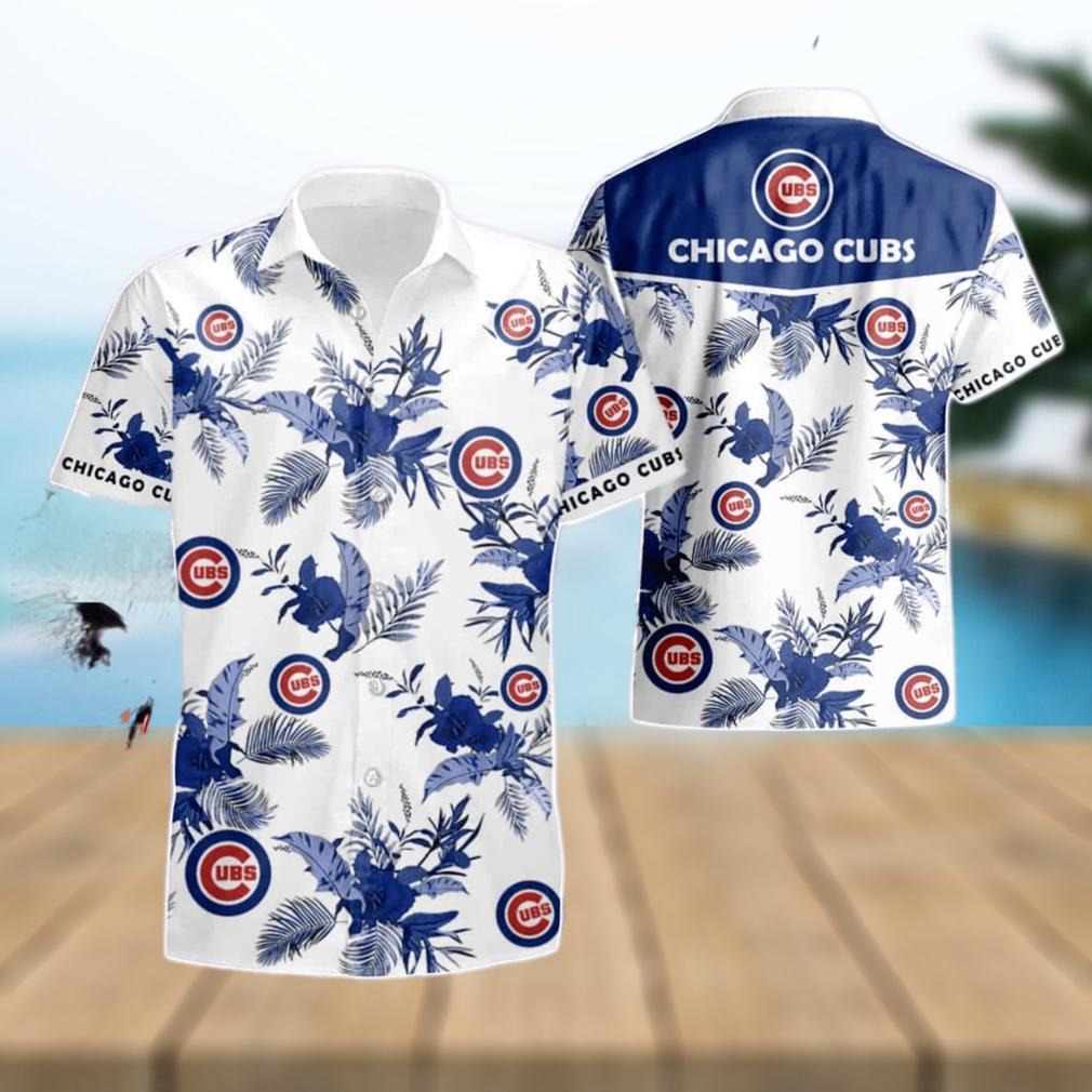 Chicago Cubs Hawaiian With Floral Summer Vacation 3D Summer Beach Hawaiian Shirt And Short - Limotees