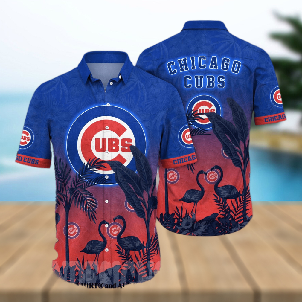 Chicago Cubs MLB Flower Classic All Over Print Hawaiian Shirt - Limotees