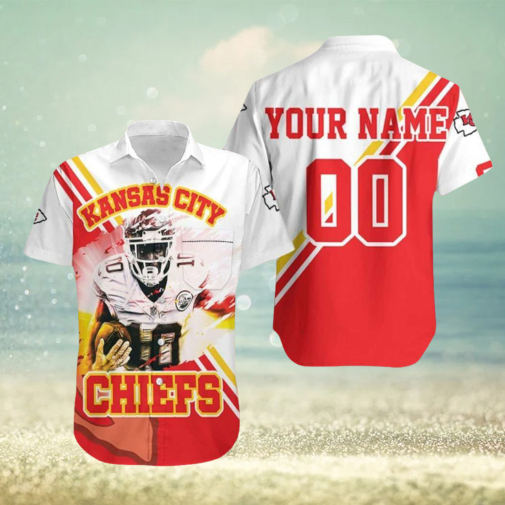 Chiefs Hawaiian Shirt Tyreek Hill 10 Kansas City Chiefs Custom Hawaiian Shirts - Limotees