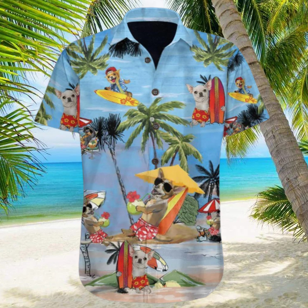 Chihuahua At Beach Vacation Hawaiian Shirt - Limotees