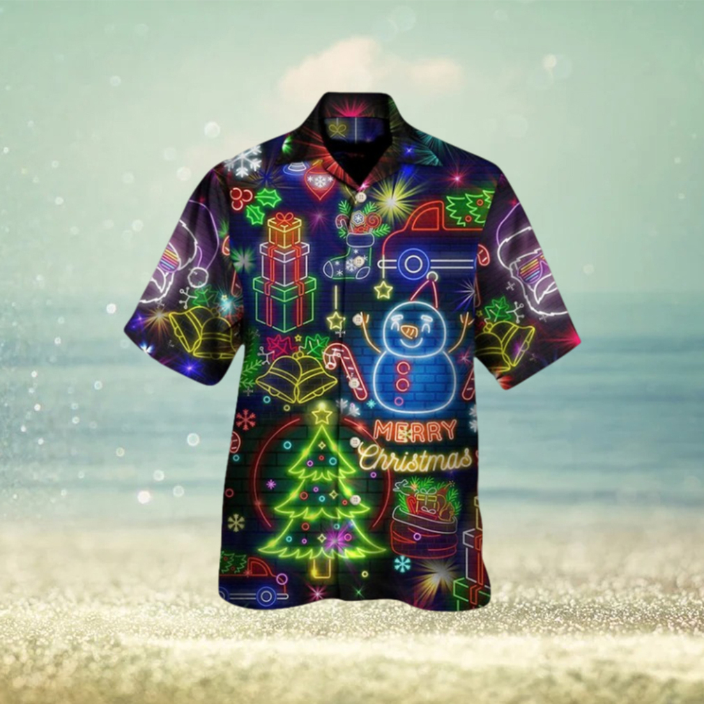 Christmas Bright Neon Lighting Hawaiian Shirt - Limotees