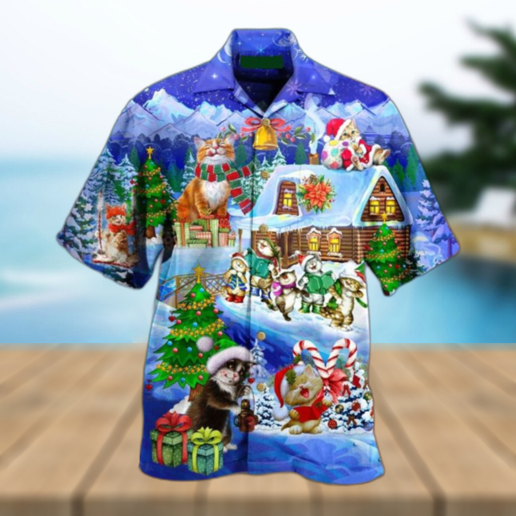 Christmas Cats Santa Love Gift Hawaiian Shirt - Limotees