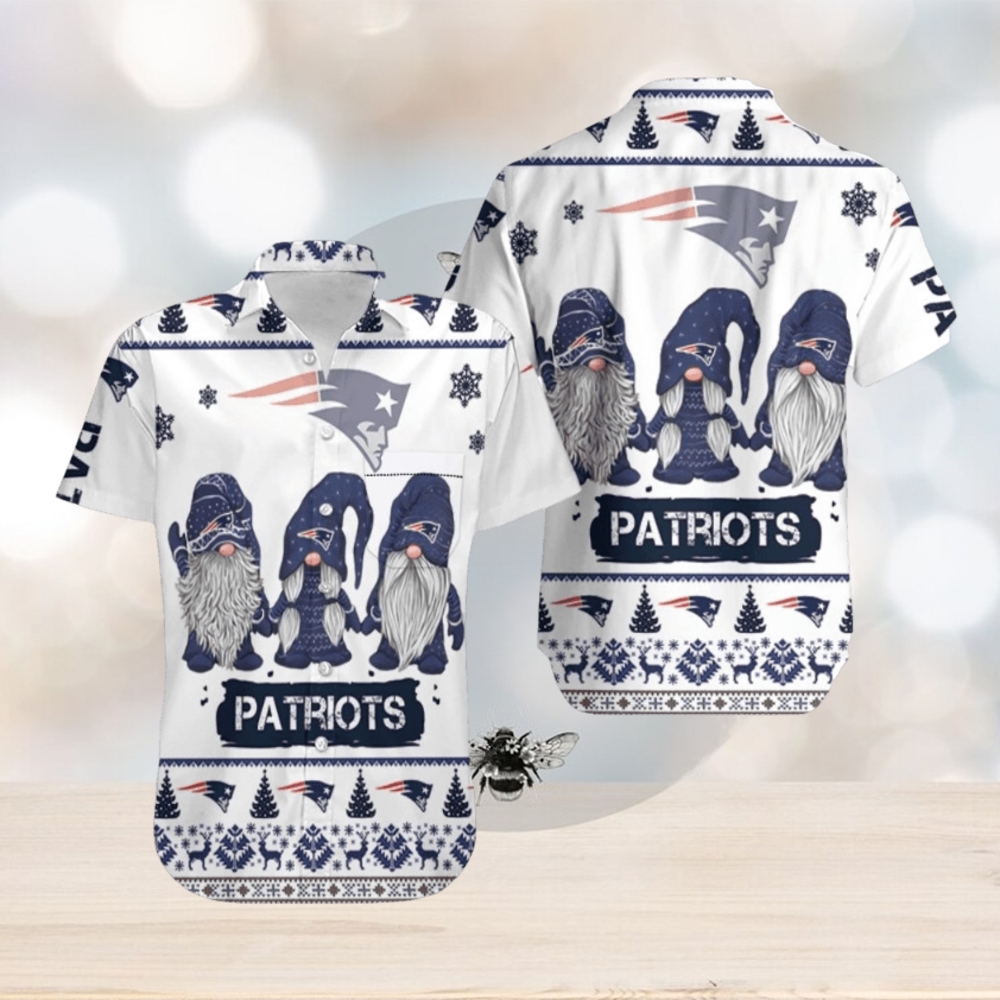 Christmas Gnomes New England Patriots Hawaiian Shirt - Limotees