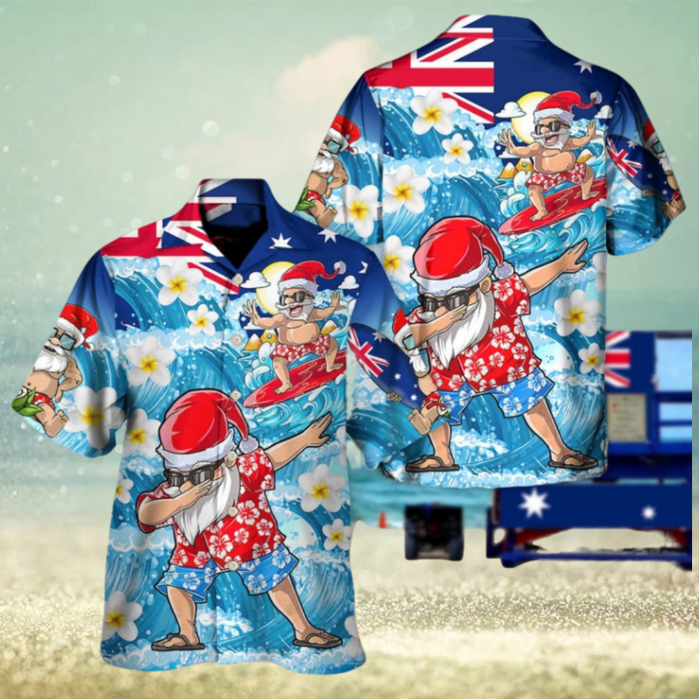 Christmas In July Dabbing Santa Hawaii Shirt - Limotees