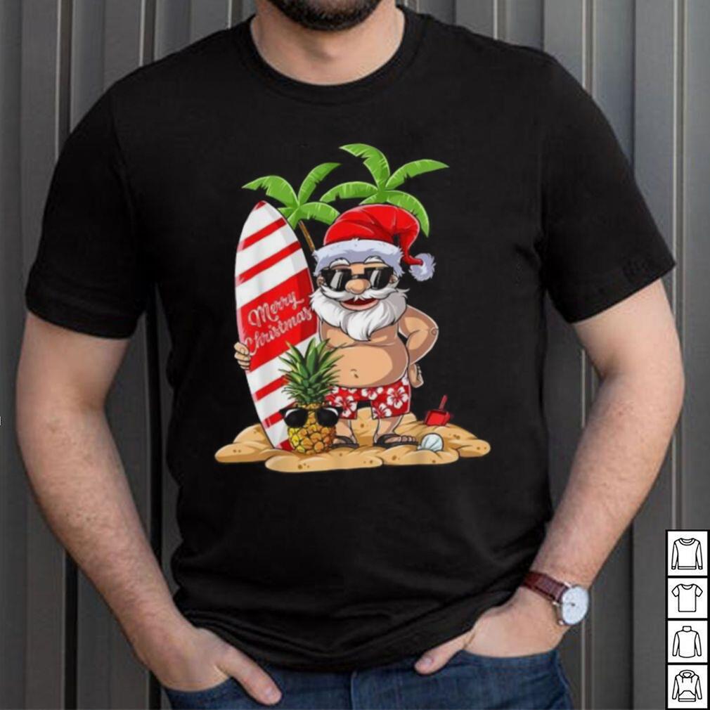 Christmas In July Santa Hawaiian Surfing Summer Surf Gift For Men And Women, Gift Halloween T shirt - Limotees