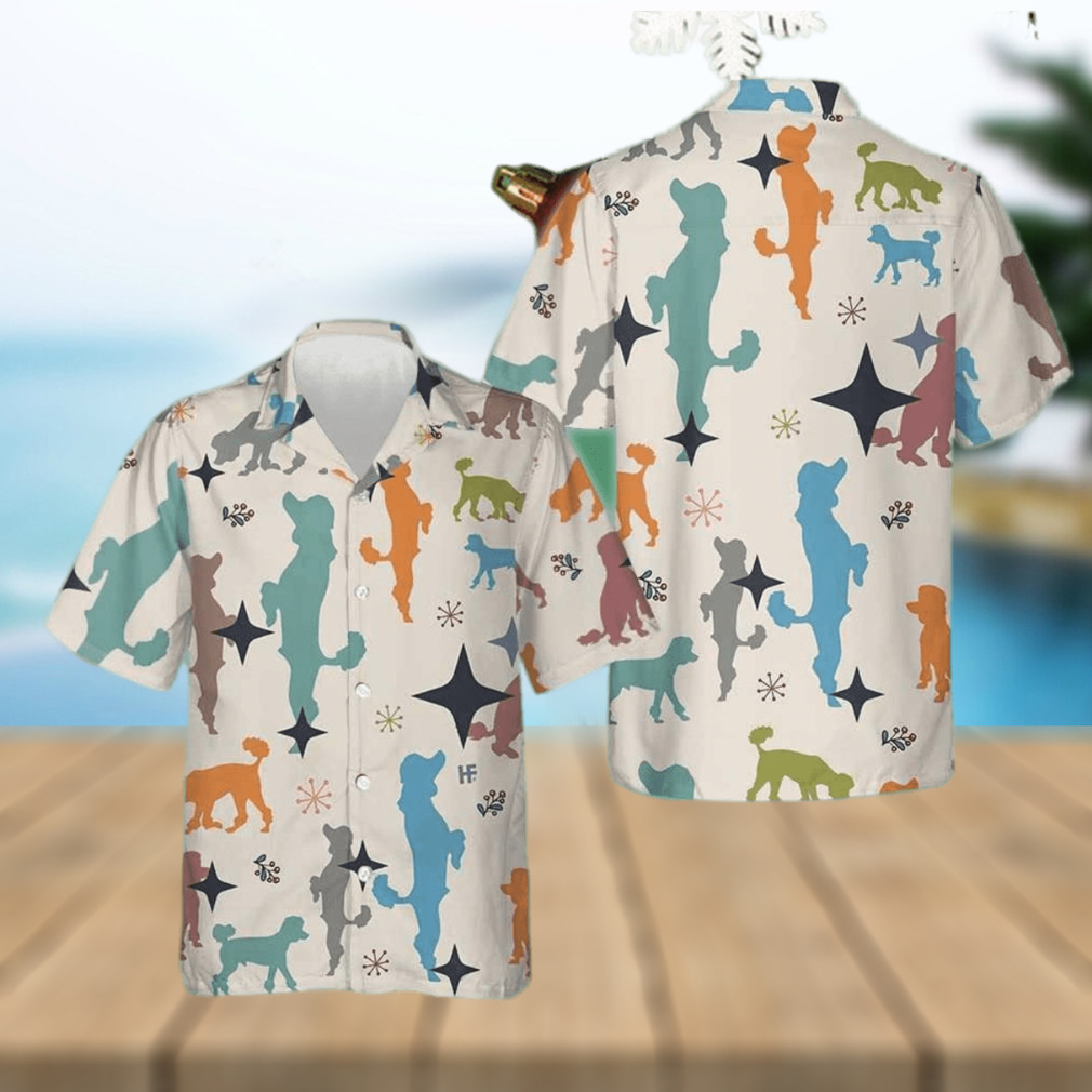 Christmas Poodle Pattern Hawaiian Shirt Cute Summer Shirt Gift For Dog Lovers - Limotees