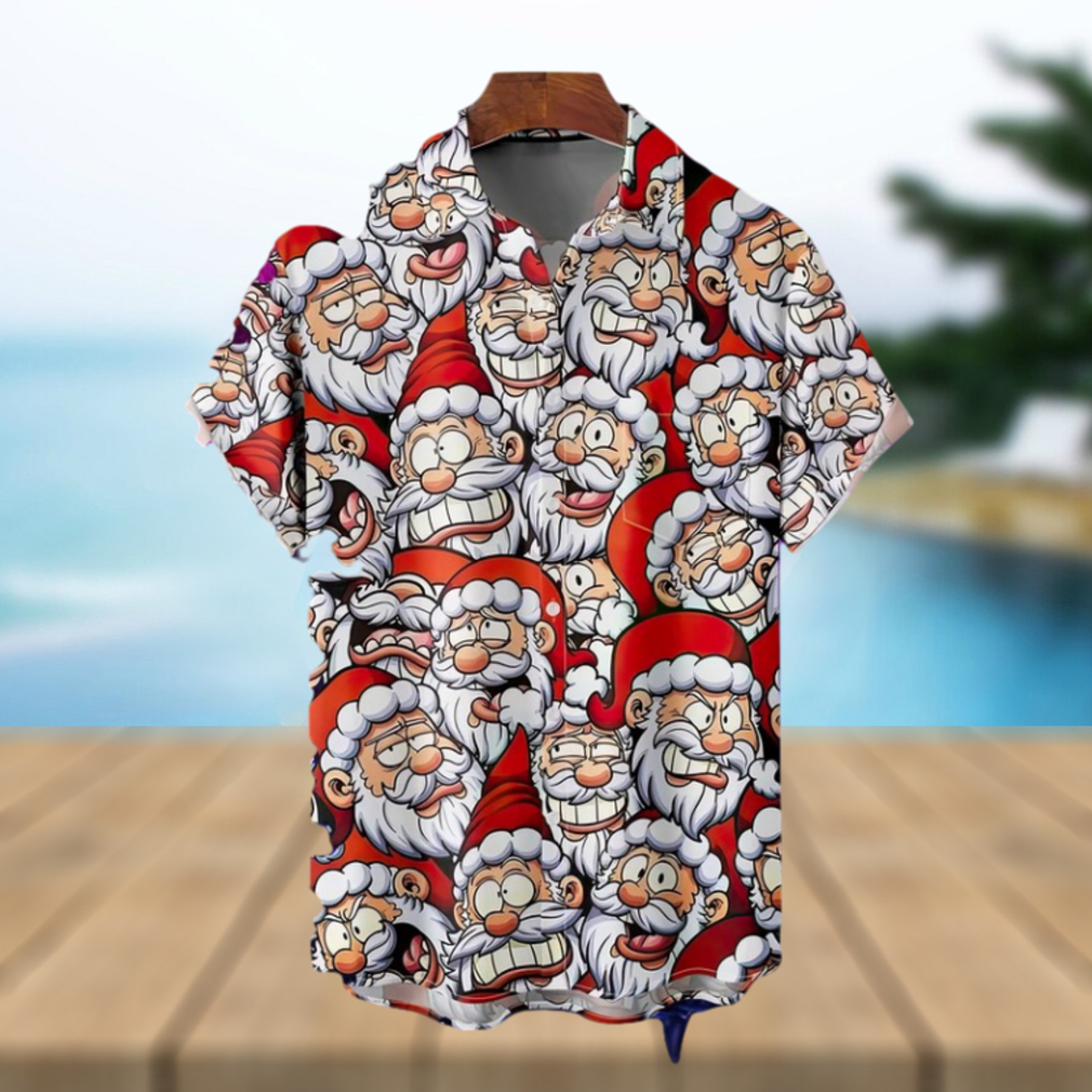 Christmas Santa Claus Hawaiian 3D xmas Shirt - Limotees