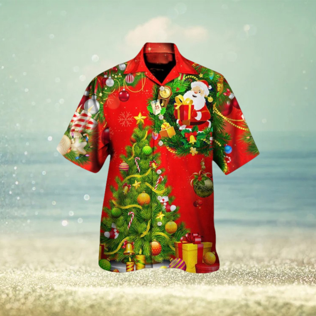 Christmas Tree Red Hawaiian Shirt - Limotees