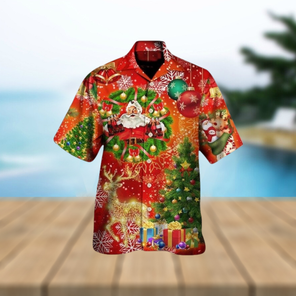 Christmas Tree Red Light Hawaiian Shirt - Limotees