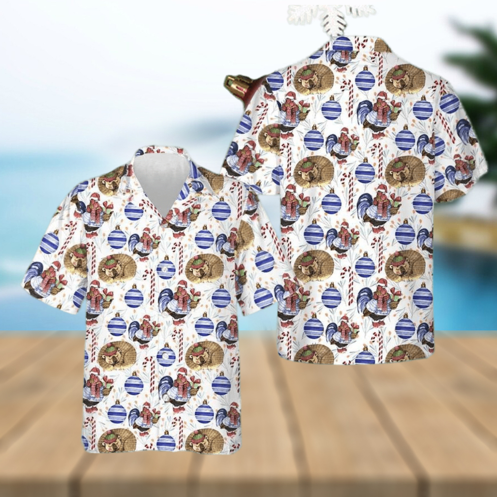 Christmas Winter Holiday Symbol Hawaiian Shirt Funny Animals Christmas Shirt Gift Ideas - Limotees