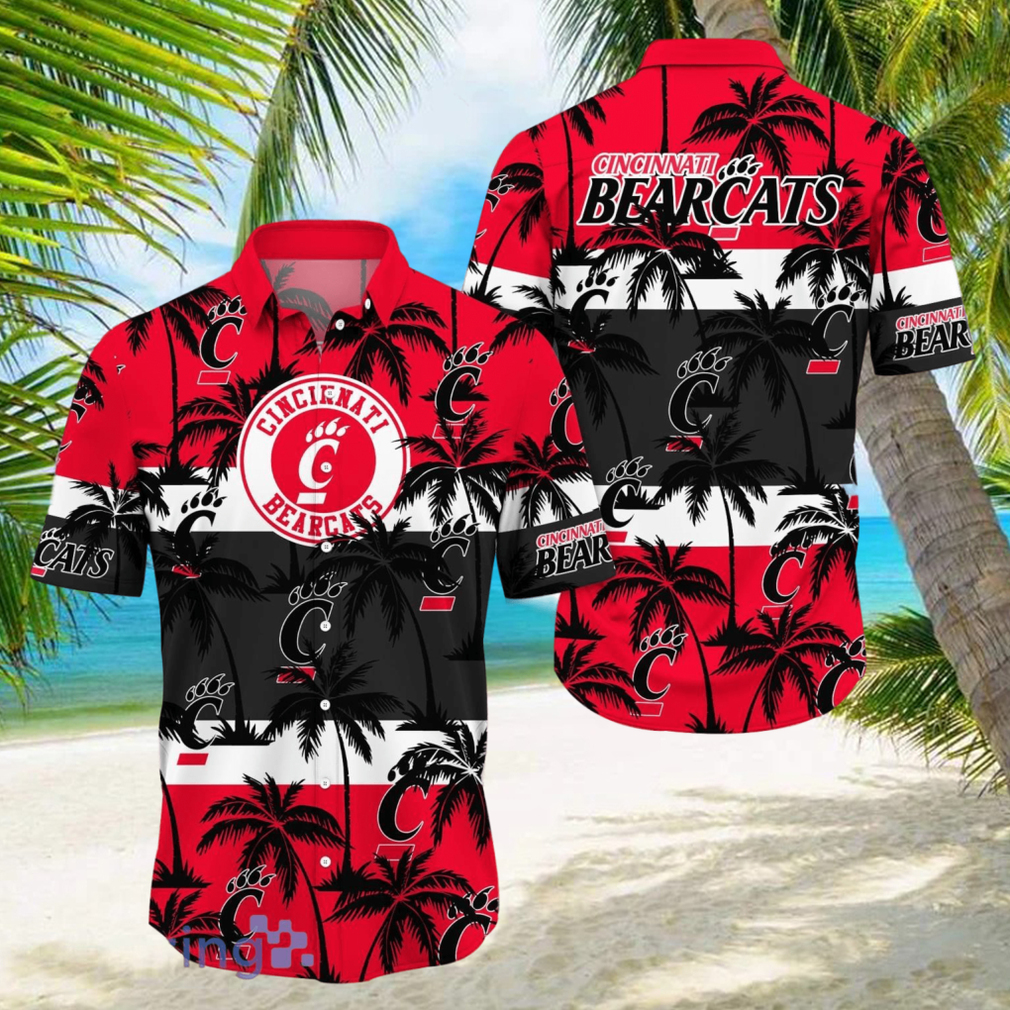 Cincinnati Bearcats All Over Print Logo And Coconut Trending Summer Gift Aloha Hawaiian Shirt - Limotees