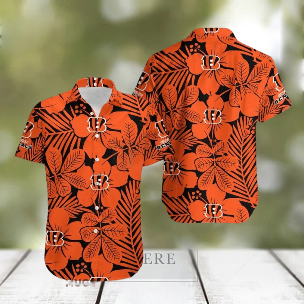 Cincinnati Bengals Flower Limited Edition Hawaiian Shirt For Men And Women - Limotees