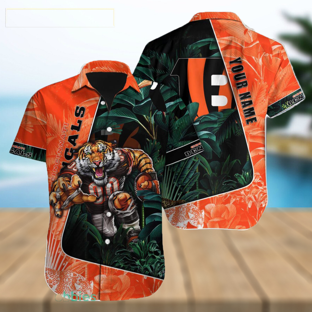 Cincinnati Bengals NFL Custom Name Hawaiian Shirt Style Gift For Men Women Fans - Limotees