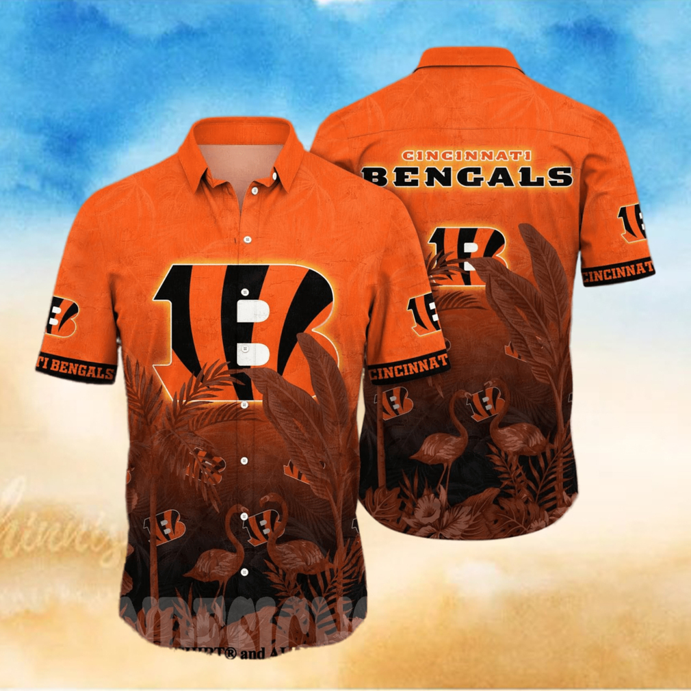 Cincinnati Bengals NFL Flower Full Printed 3D Hawaiian Shirt - Limotees