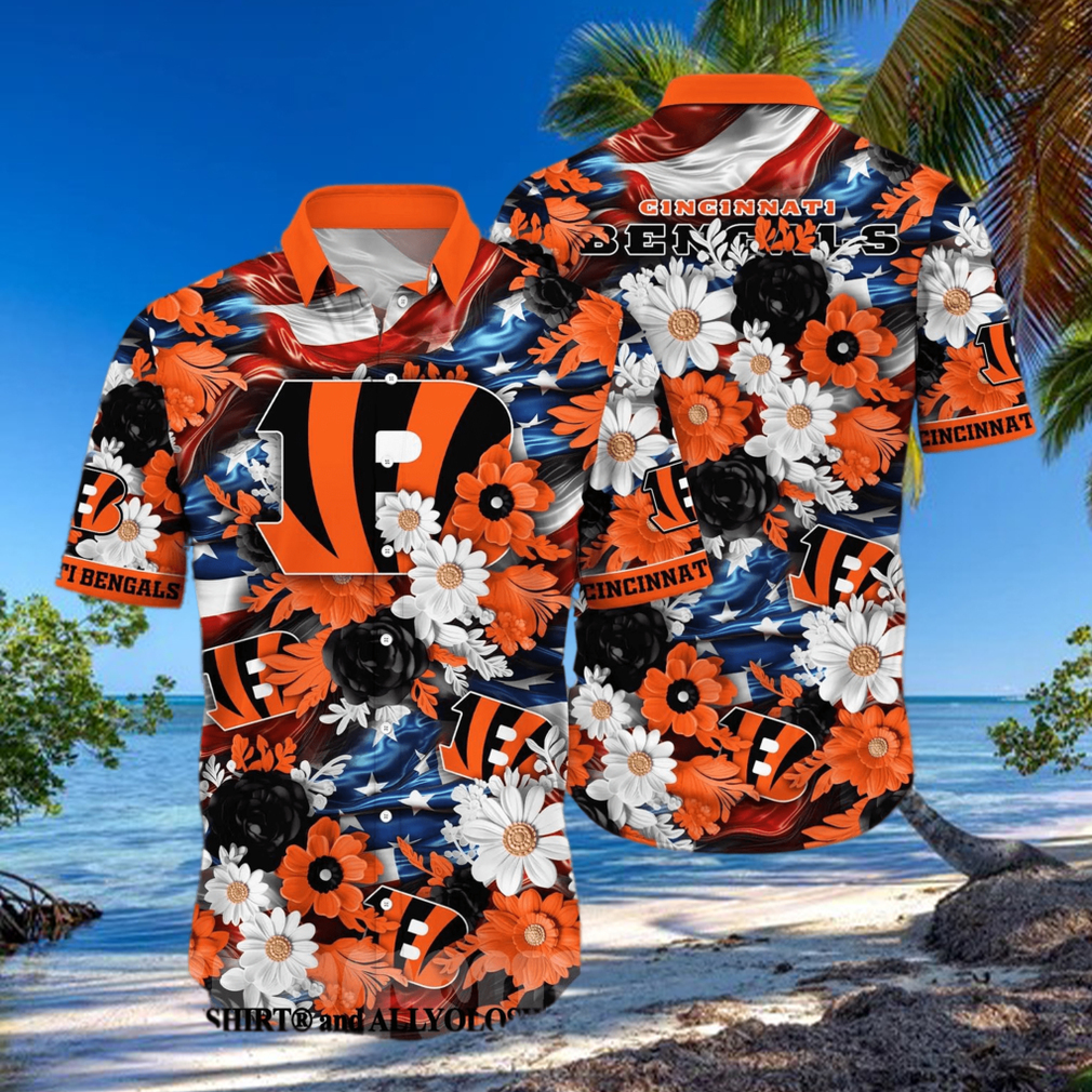 Cincinnati Bengals NFL Independence Day Full Print Hawaiian Shirt - Limotees