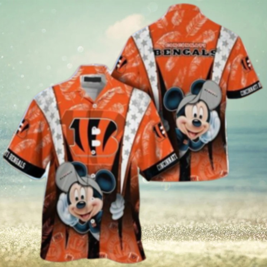 Cincinnati Bengals nfl mickey mouse Hawaiian Shirt custom for fan - Limotees