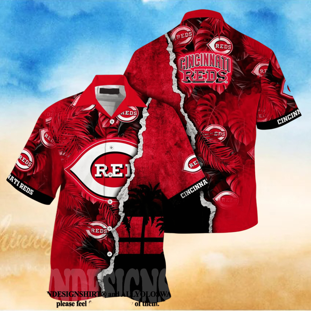 Cincinnati Reds MLB Floral Full Print Unisex Hawaiian Shirt - Limotees