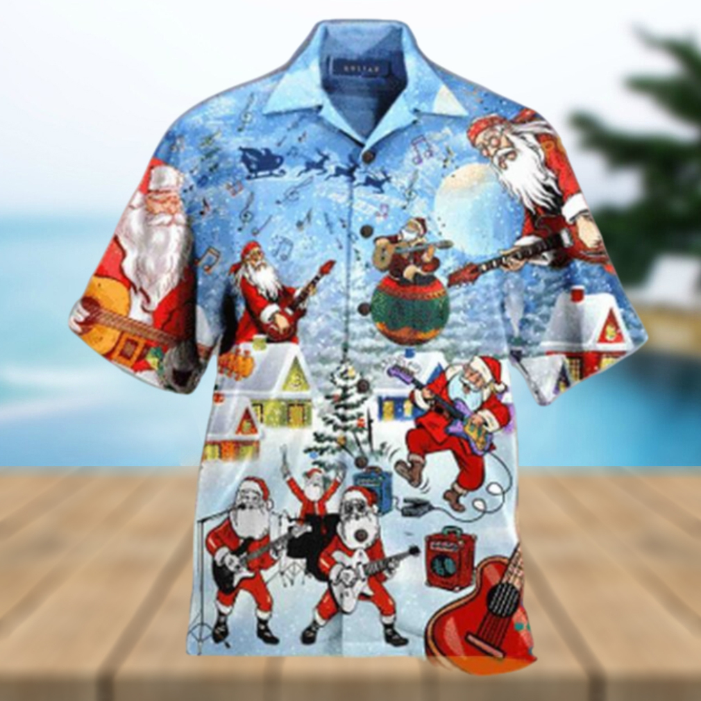 Classic Christmas Aloha Shirt Spirit Shirt, Santa Hawaiian Style - Limotees