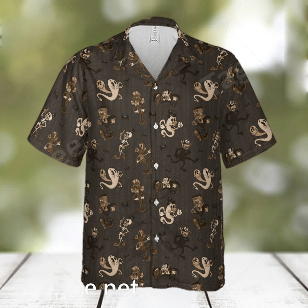 Classic Monsters In Monsters Rubber Hose Style Hawaiian Shirt - Limotees