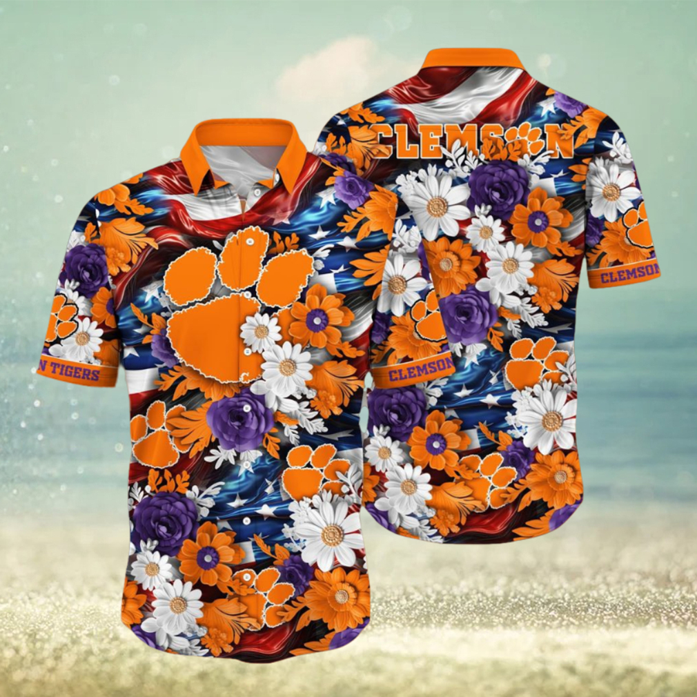 Clemson Tigers NCAA1 Hawaii Shirt Independence Day - Limotees