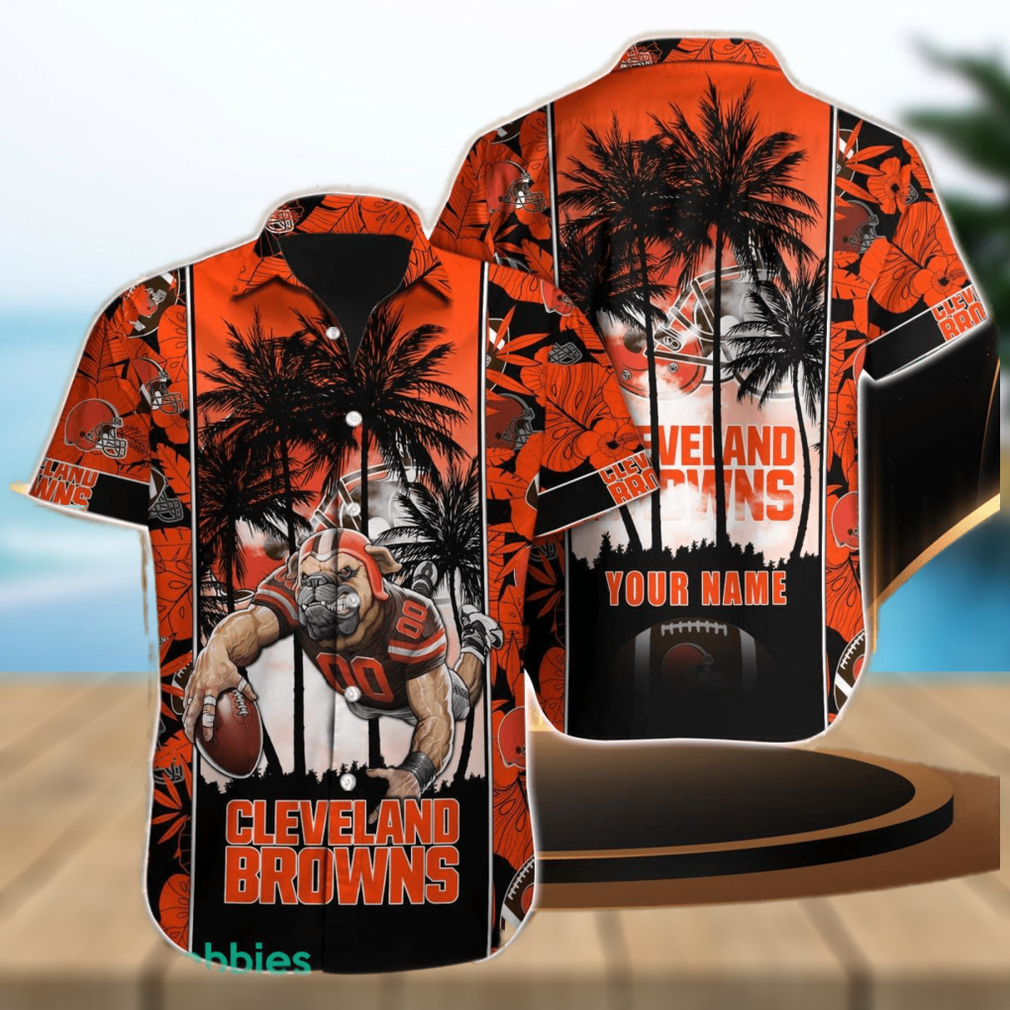 Cleveland Browns NFL Custom Name Hawaiian Shirt For Men Women Impressive Gift For Real Fan - Limotees