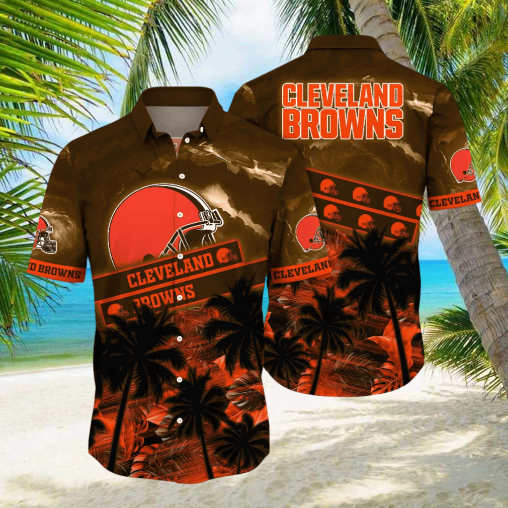 Cleveland Browns NFL Hawaiian Shirt Sunkissed Aloha Shirt - Limotees