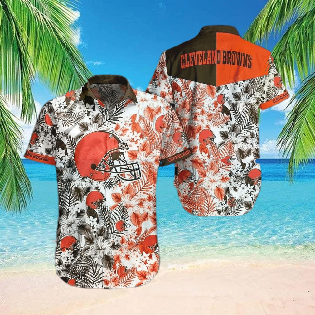 Cleveland Browns Nfl Beach Shirt Graphic Floral Pattern Print This Summer Hawaiian Shirt Luzgear – Family Gift Ideas That Everyone Will Enjoy - Limotees