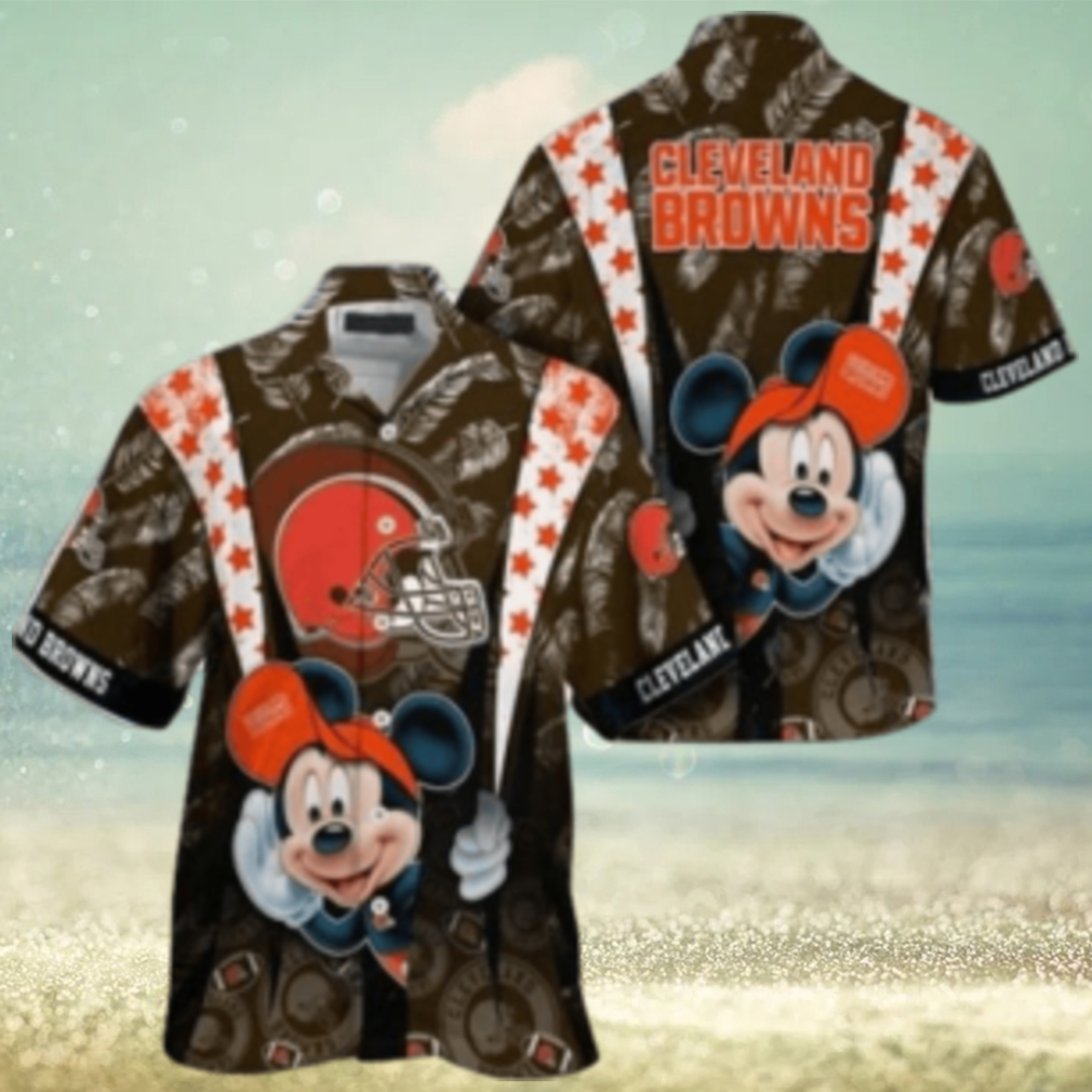 Cleveland Browns nfl mickey mouse Hawaiian Shirt custom for fan - Limotees