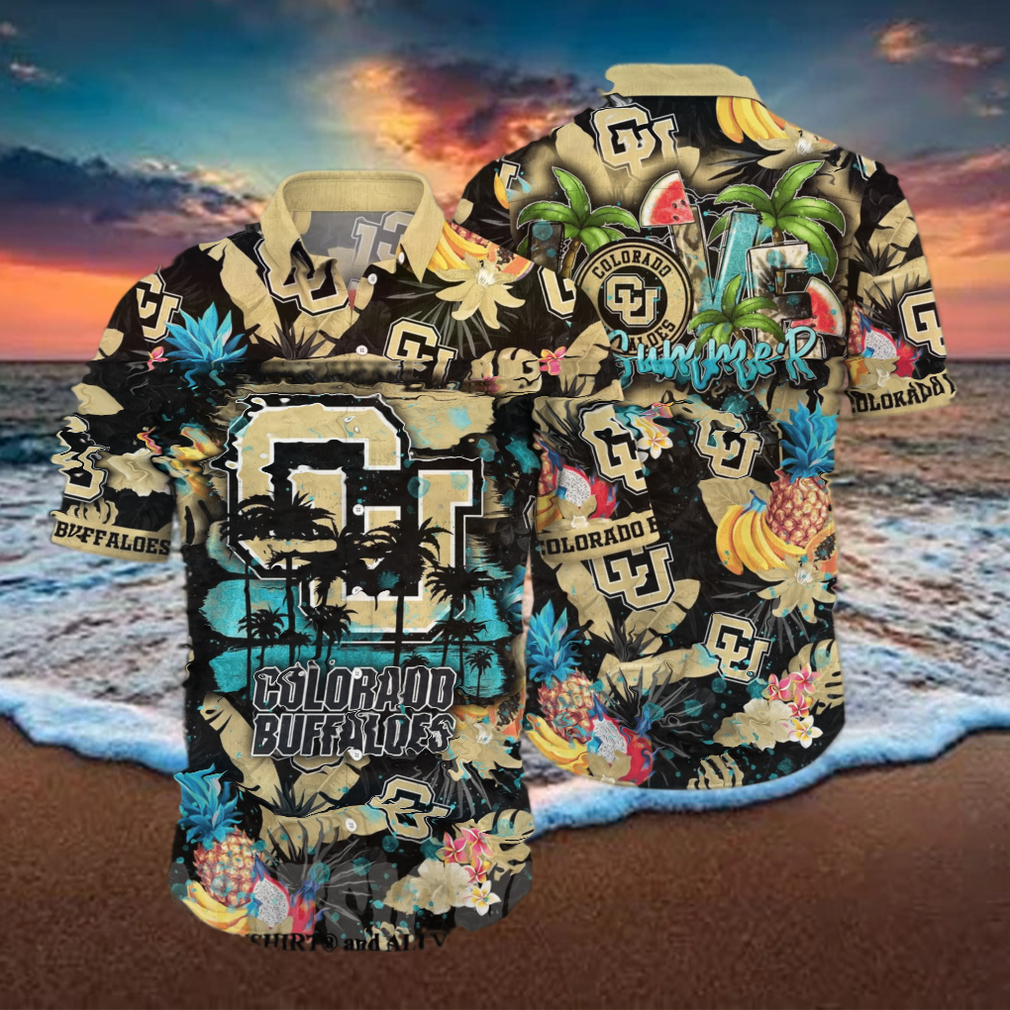 Colorado Buffaloes NCAA Floral Full Printed Hawaiian Shirt - Limotees