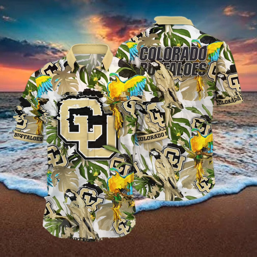 Colorado Buffaloes NCAA Floral Unisex All Over Print Hawaiian Shirt - Limotees