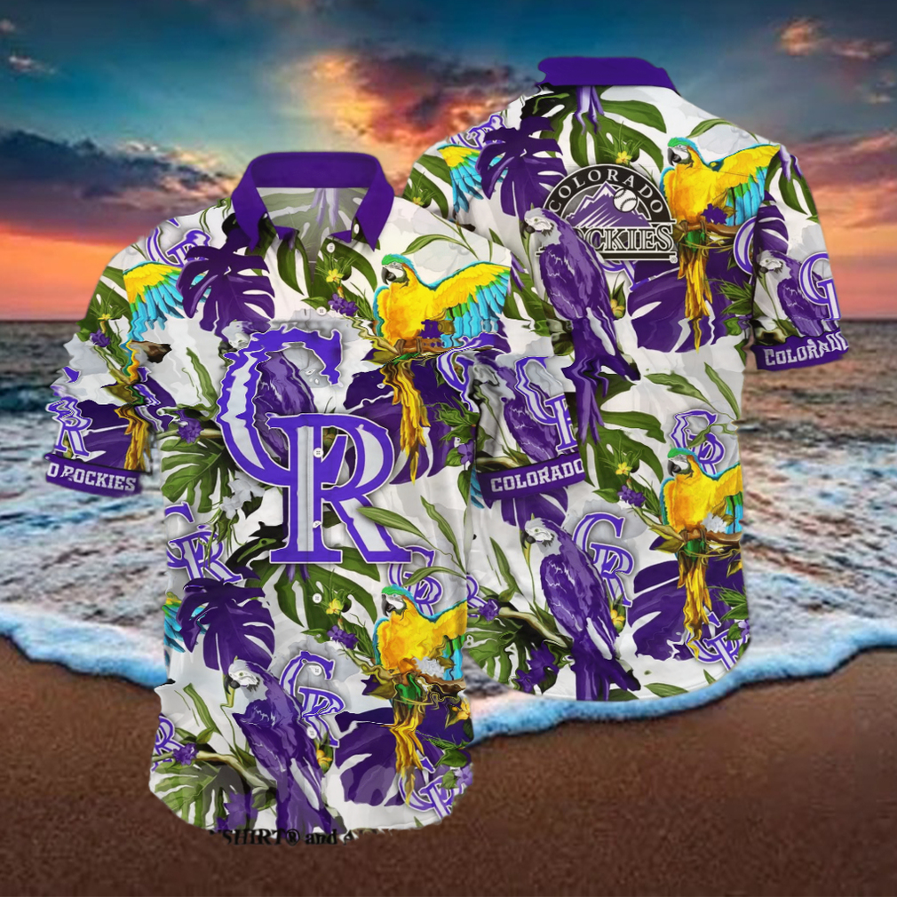 Colorado Rockies MLB Floral Full Print Unisex Hawaiian Shirt - Limotees