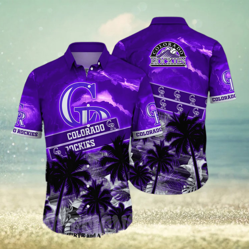 Colorado Rockies MLB Floral Tropical Unisex Full Print Hawaiian Shirt - Limotees