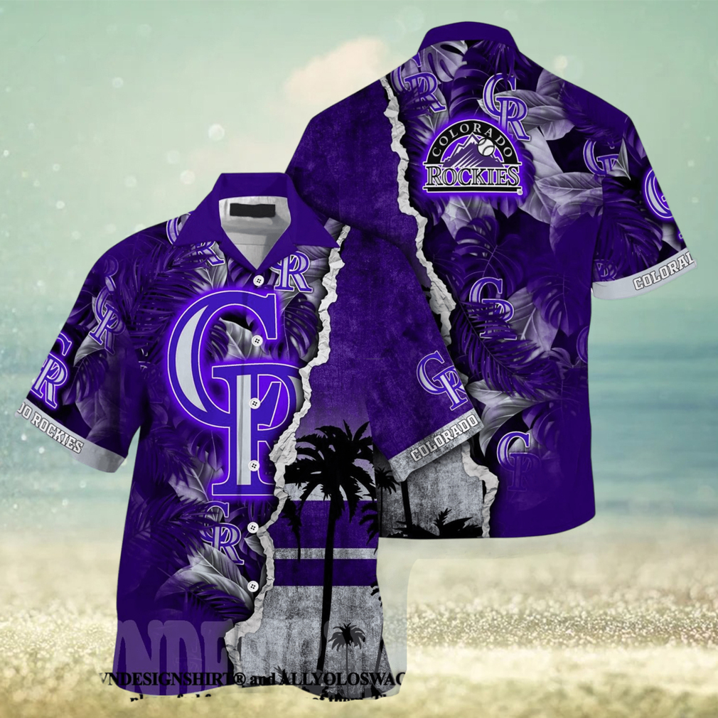 Colorado Rockies MLB Flower Full Printing 3D Hawaiian Shirt - Limotees