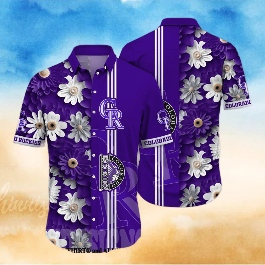 Colorado Rockies MLB Flower Unisex Hawaiian Shirt - Limotees