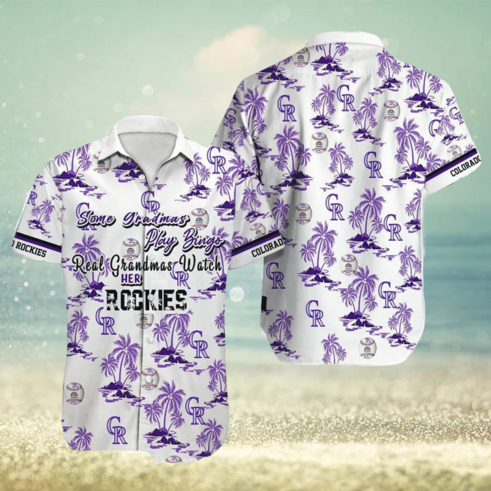 Colorado Rockies MLB Hawaiian Shirt Ball And Coconut Pattern - Limotees