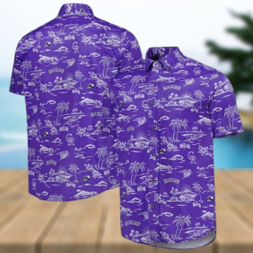 Colorado Rockies Purple Kekai Performance 3D Funny Hawaiian Shirt - Limotees