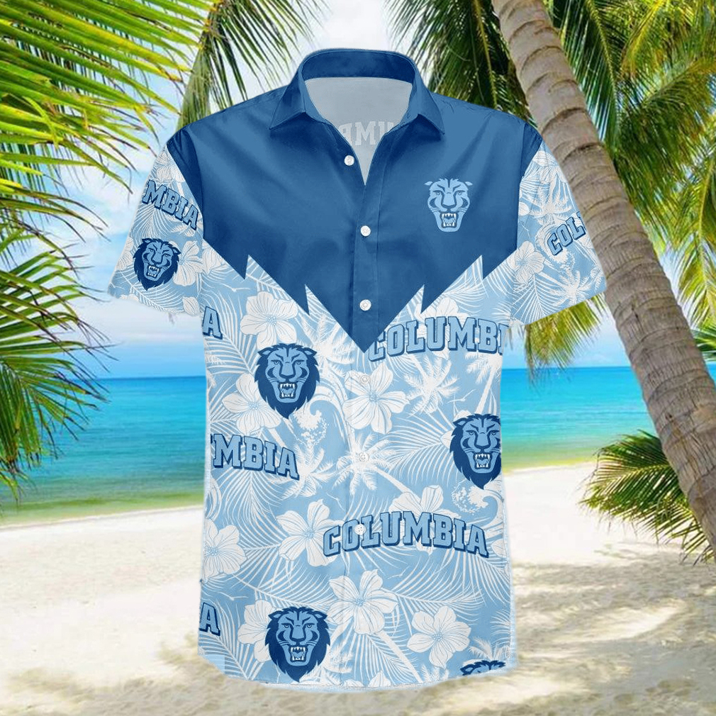 Columbia Lions 3D Hawaiian Shirt Tropical Seamless NCAA Men And Women Gift For Fans hawaiian shirt - Limotees