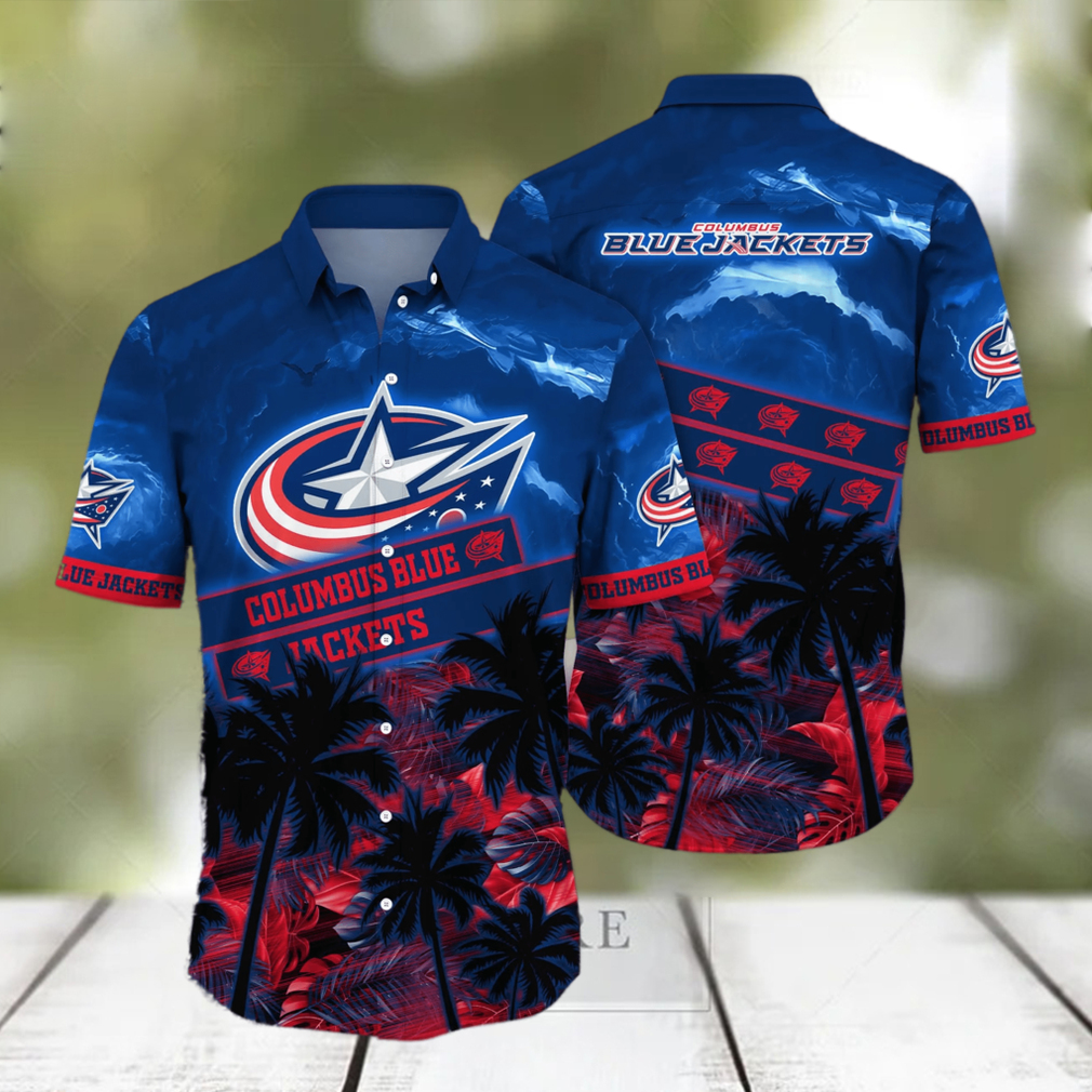 Columbus Blue Jackets NHL Hawaiian Shirt Ice Cream Seasontime Aloha Shirt - Limotees