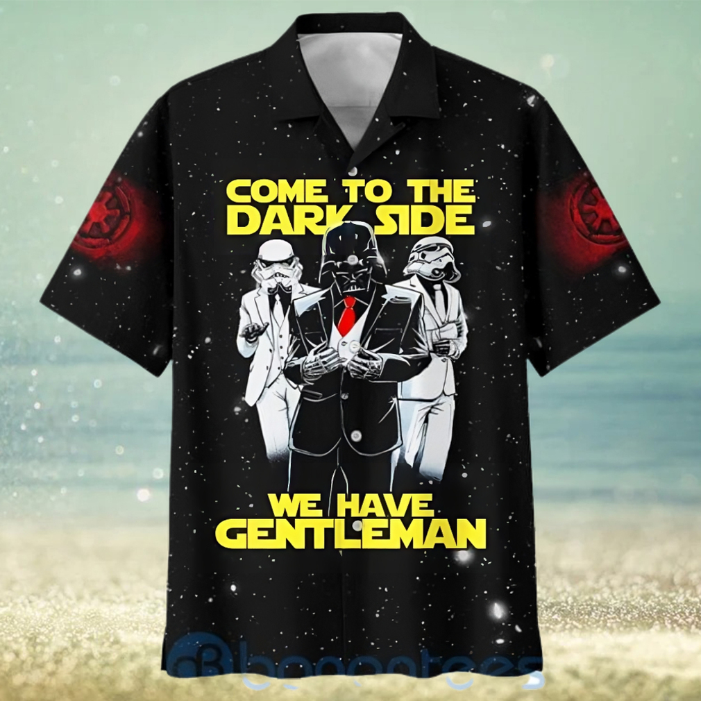 Come To The Dark Side We Have Gentleman Star Wars Darth Vader Hawaiian Shirt - Limotees